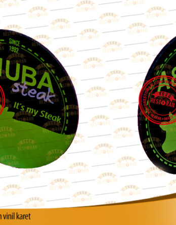 coaster / tatakan gelas sablon vinil karet