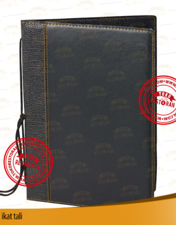 Cover Menu Kulit Sintetis Dengan Ikat Tali