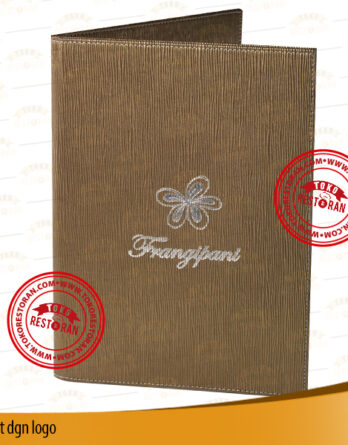 Cover Menu Kulit Sintetis Baut Dengan Logo