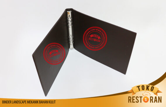 Buku Menu Kulit Mekanic A4 Landscape (Custom)