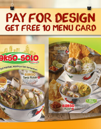 Beli Voucher Design Menu Card Restoran Anda dan Dapatkan GRATIS 10 Menu Card!!!