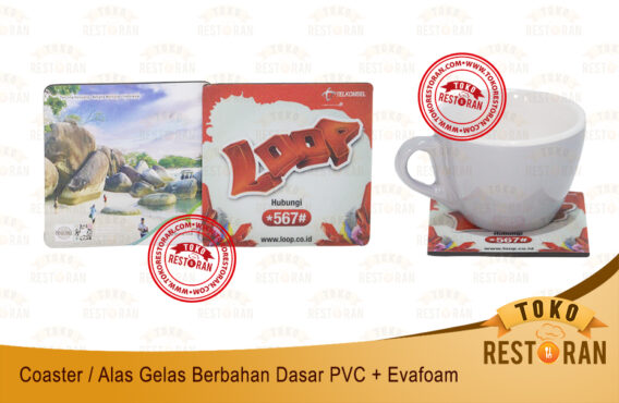 Coaster / Tatakan Gelas Bahan PVC Eva Foam