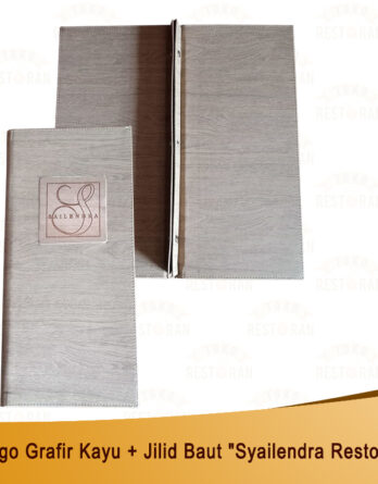 Cover Menu Kulit  + Logo Grafir Kayu