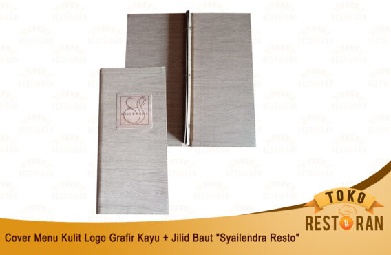 Cover Menu Kulit  + Logo Grafir Kayu