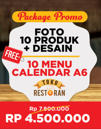 Promo Package Photo Menu + Design Menu + Cetak Buku Menu A6 ( Model Calender)