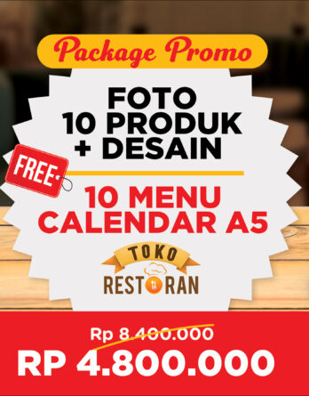 Promo Package Photo Menu + Design Menu + Cetak Buku Menu A5 ( Model Calender)